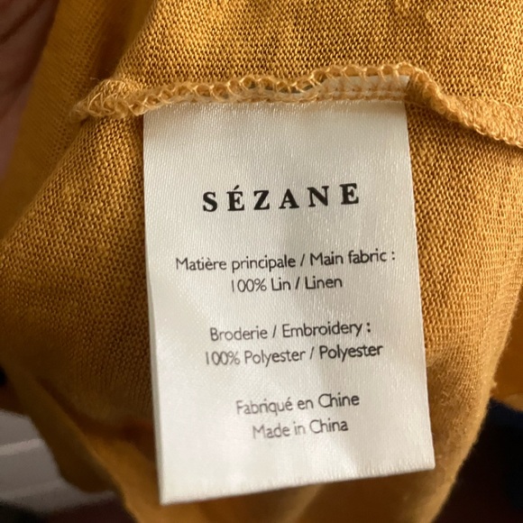 Sezane Mina top in yellow - reversible front/back! - Picture 4 of 6
